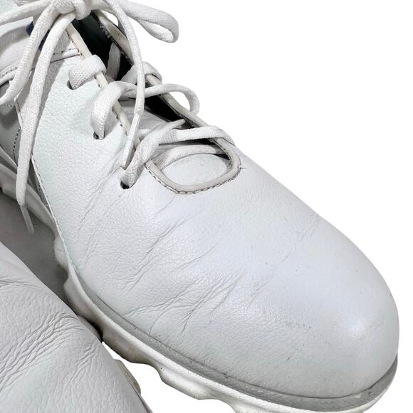 Footjoy Pro SL Golf Spikeless Shoes Men 10 White Gray Leather 53266 Used main image 9